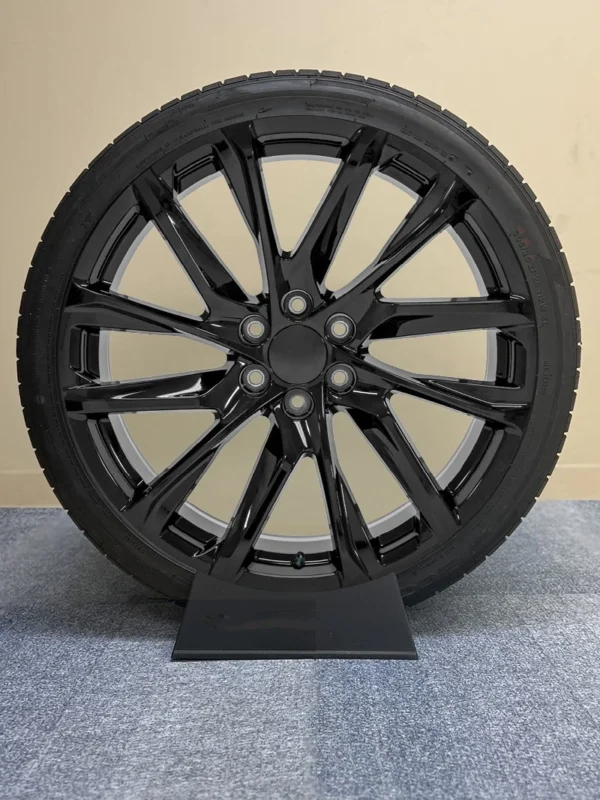 Gloss Black 24" SSX Wheels H/T Tires Silverado Tahoe Sierra Yukon Escalade