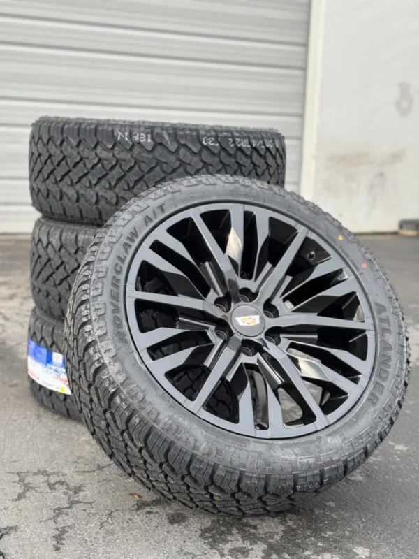 22" Black 2026 Cadillac Escalade Wheels Rims Tires Escalade Wheels 22x9