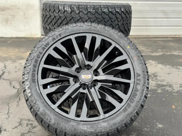 22" Black 2026 Cadillac Escalade Wheels Rims Tires Escalade Wheels 22x9