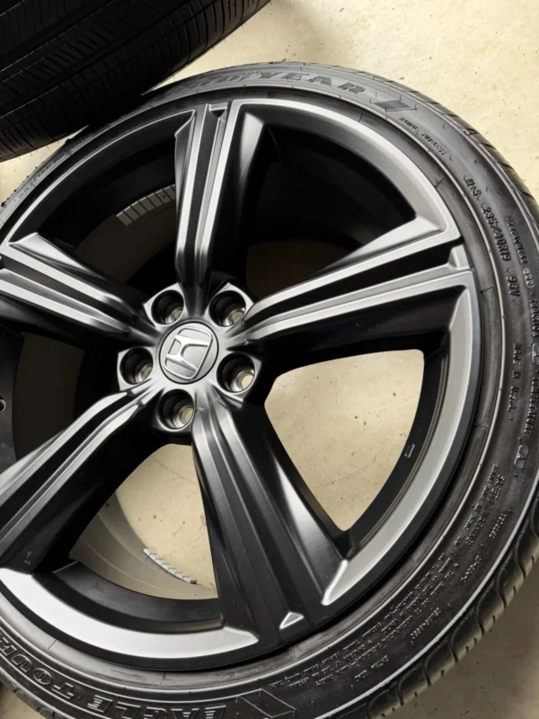 19" Honda Accord OEM Black Sport Wheels Rims Tires Set